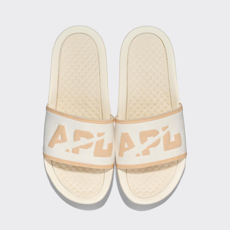 Men's Big Logo TechLoom Slide Ivory / Warm Silk view 1