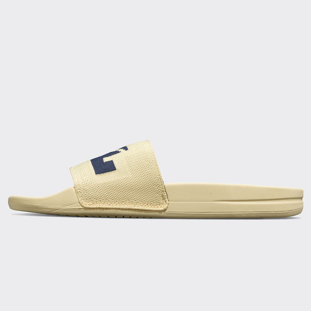 Women's Big Logo TechLoom Slide Lemon Zest / Midnight view 3