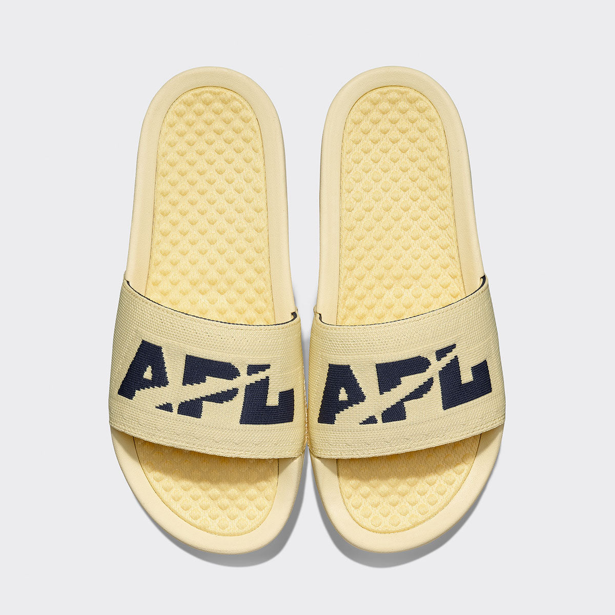 Men's Big Logo TechLoom Slide Lemon Zest / Midnight view 1