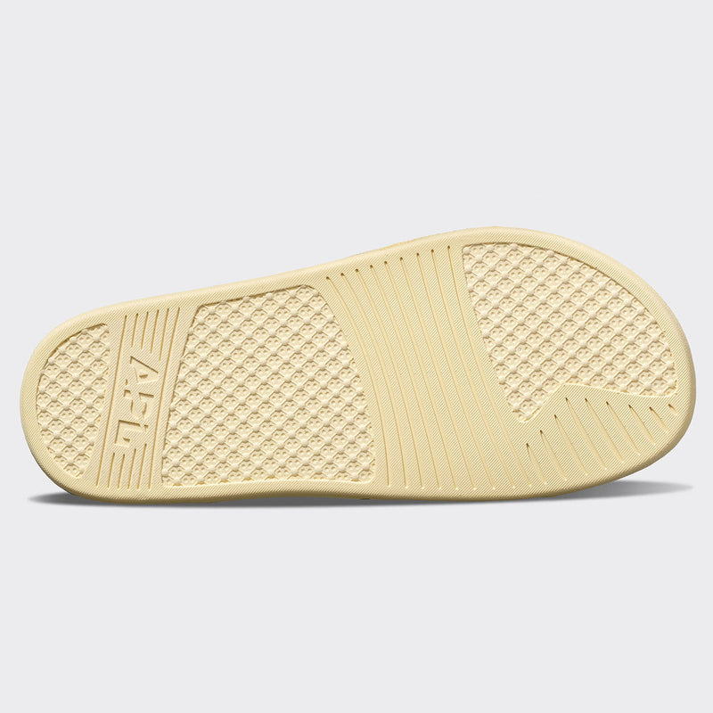 Women's Big Logo TechLoom Slide Lemon Zest / Midnight view 6
