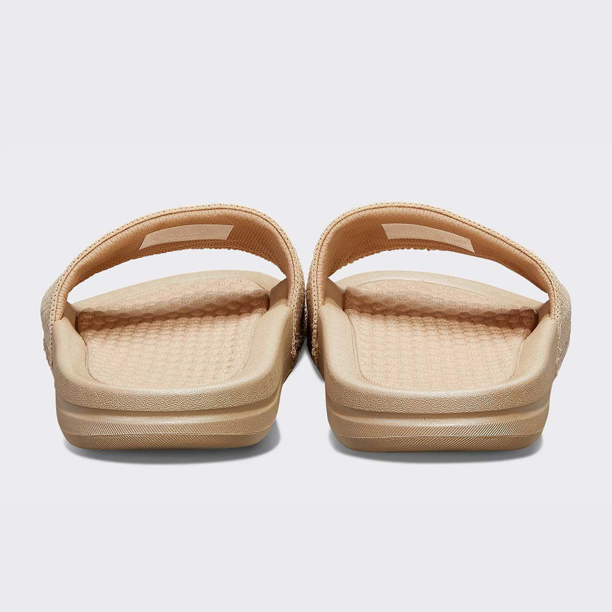 Women's Big Logo TechLoom Slide Metallic Champagne view 4