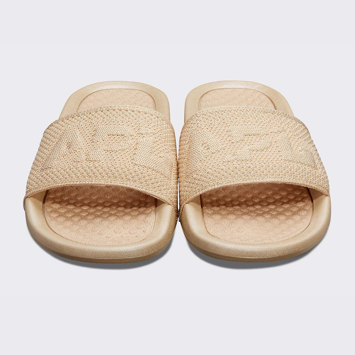 Women's Big Logo TechLoom Slide Metallic Champagne view 5