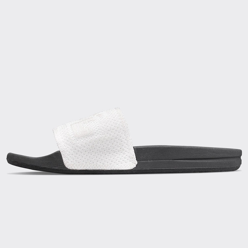Women's Big Logo TechLoom Slide Metallic Pearl / Black view 3
