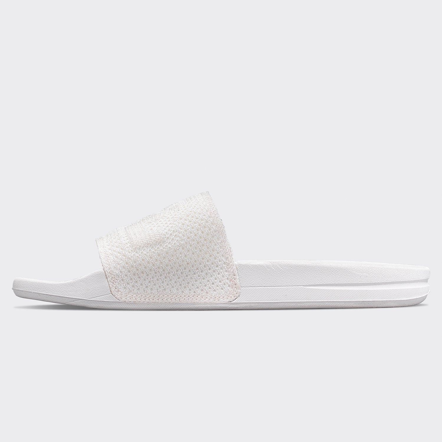 Women's Big Logo TechLoom Slide Metallic Pearl / White view 3