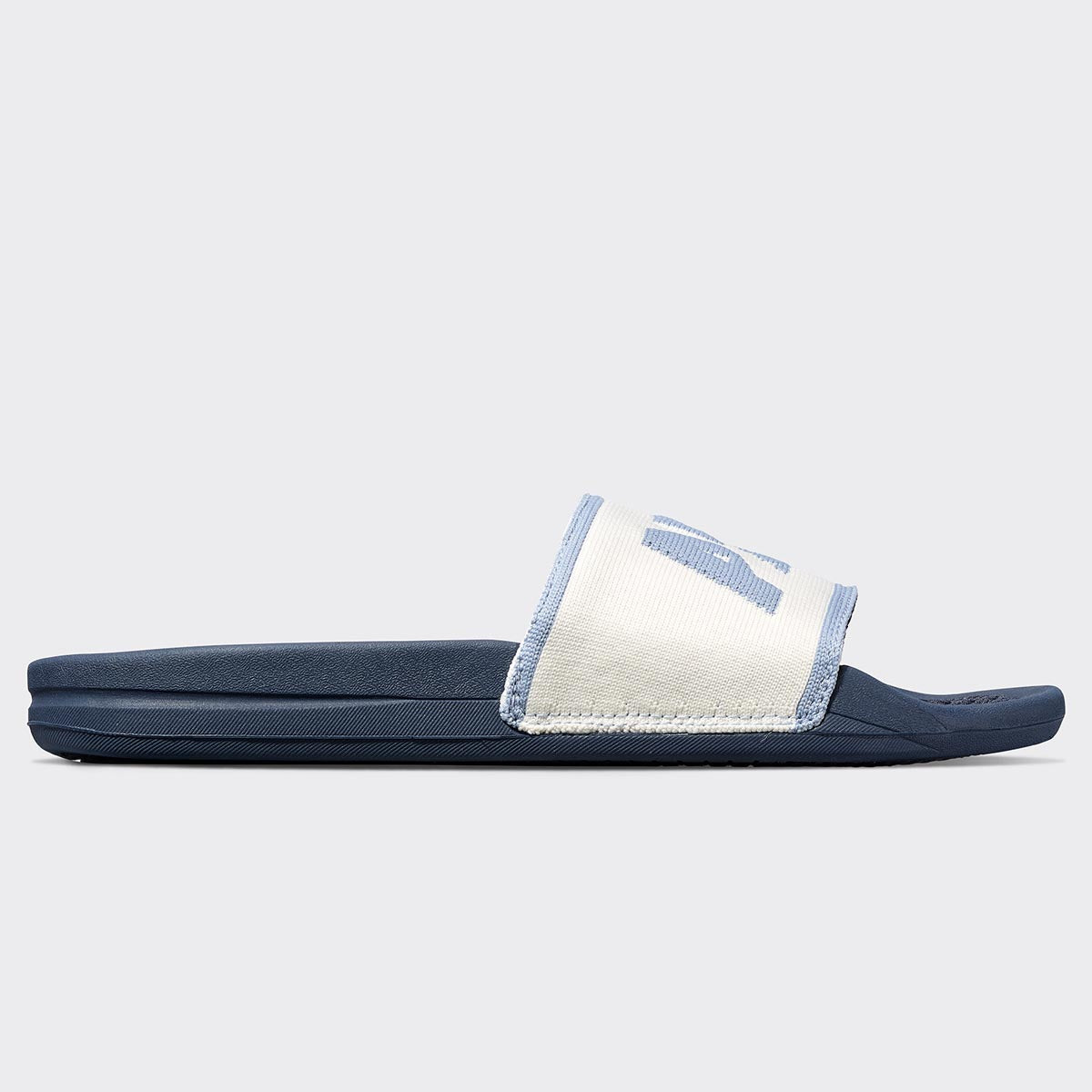 Women's Big Logo TechLoom Slide Midnight / Pristine / Forged Blue view 2