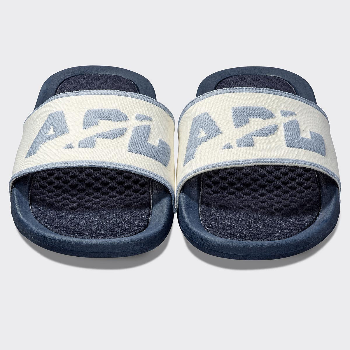 Men's Big Logo TechLoom Slide Midnight / Pristine / Forged Blue view 5