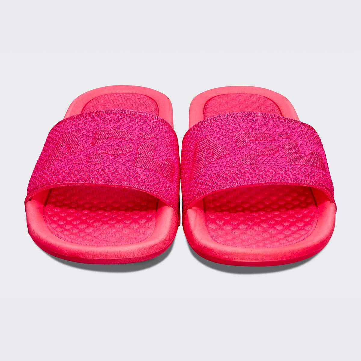 Women's Big Logo TechLoom Slide Metallic Neon Pink view 5