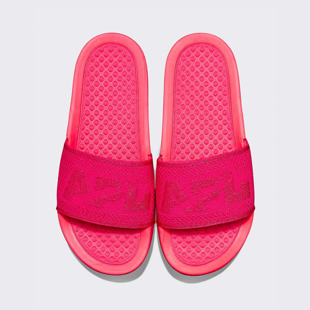 Women's Big Logo TechLoom Slide Metallic Neon Pink view 1