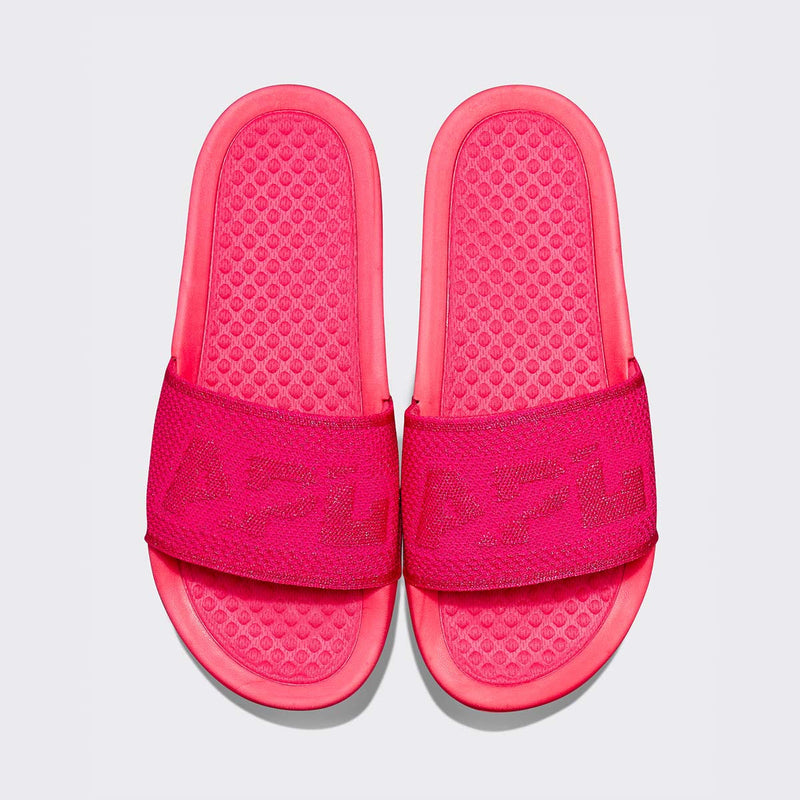 Women's Big Logo TechLoom Slide Metallic Neon Pink view 1