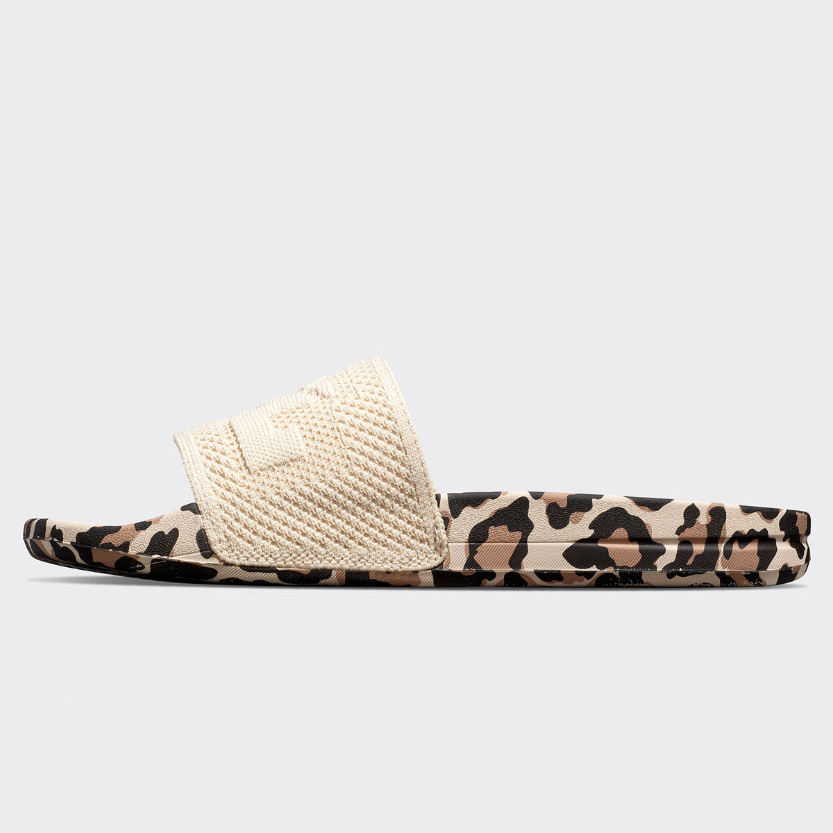 Men's Big Logo TechLoom Slide Parchment / Leopard view 3