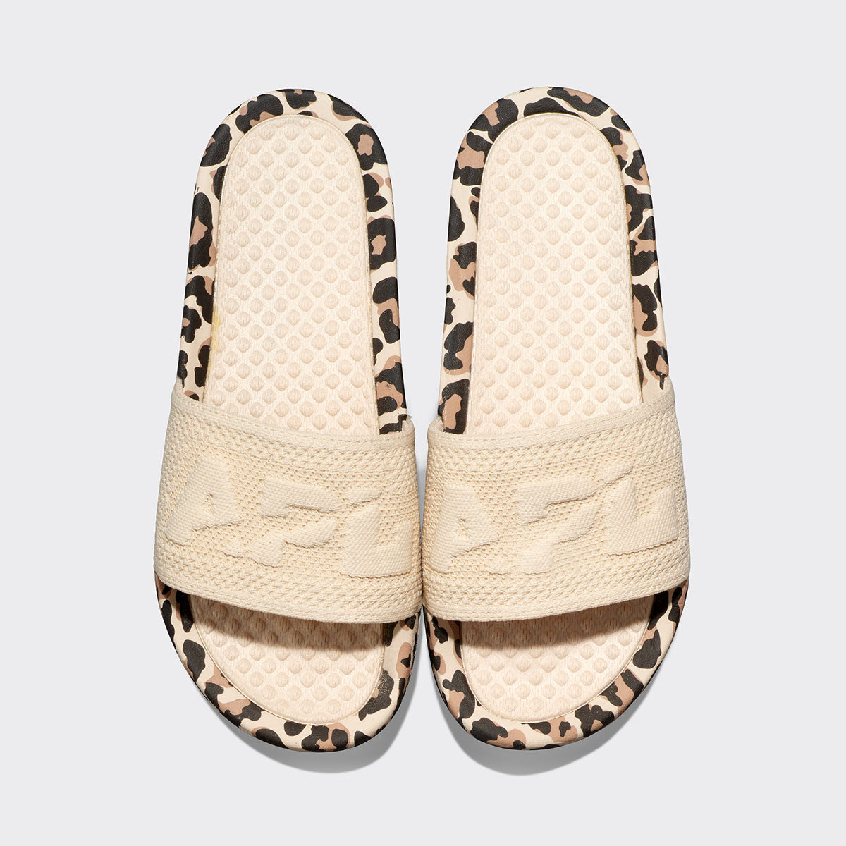 Men's Big Logo TechLoom Slide Parchment / Leopard view 1