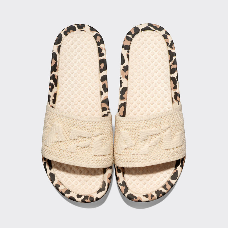 Men's Big Logo TechLoom Slide Parchment / Leopard view 1