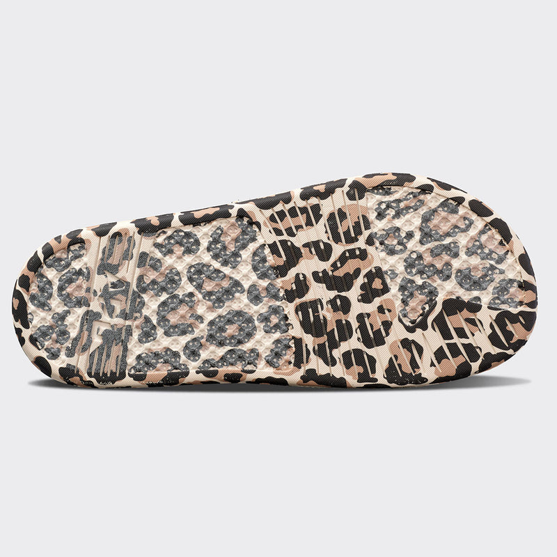 Women's Big Logo TechLoom Slide Parchment / Leopard view 6
