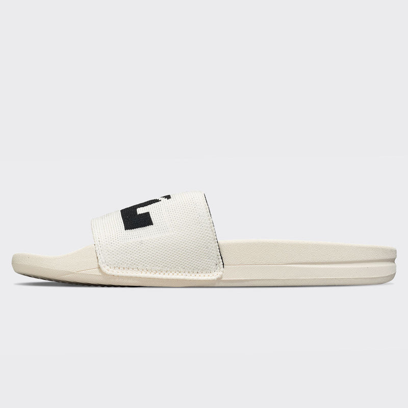 Men's Big Logo TechLoom Slide Pristine / Black view 3