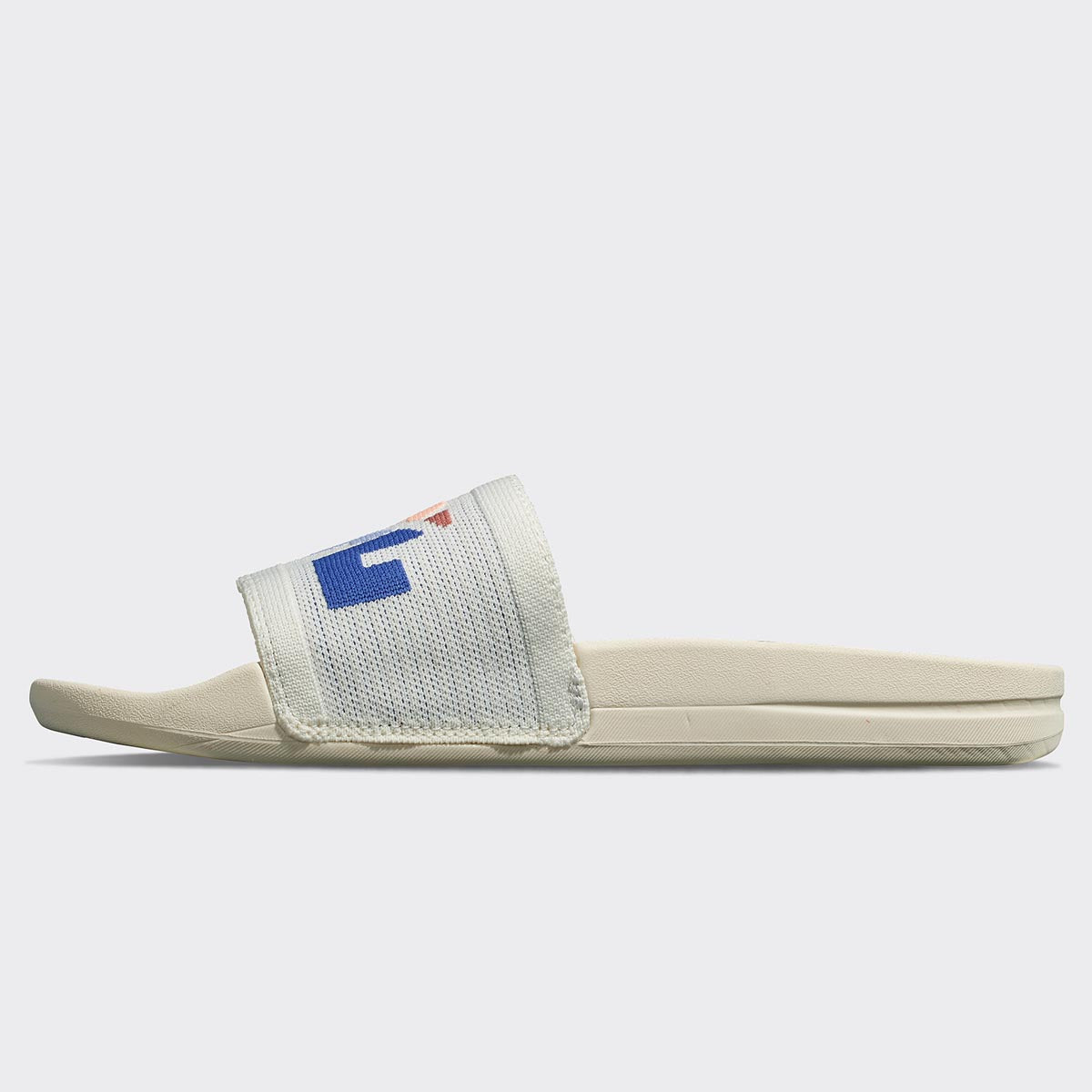 Men's Big Logo TechLoom Slide Pristine / Neon / Blocked view 3