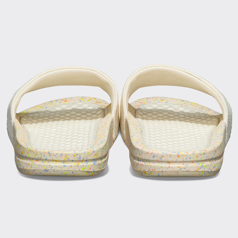 Men's Big Logo TechLoom Slide Pristine / Neon / Speckle view 4