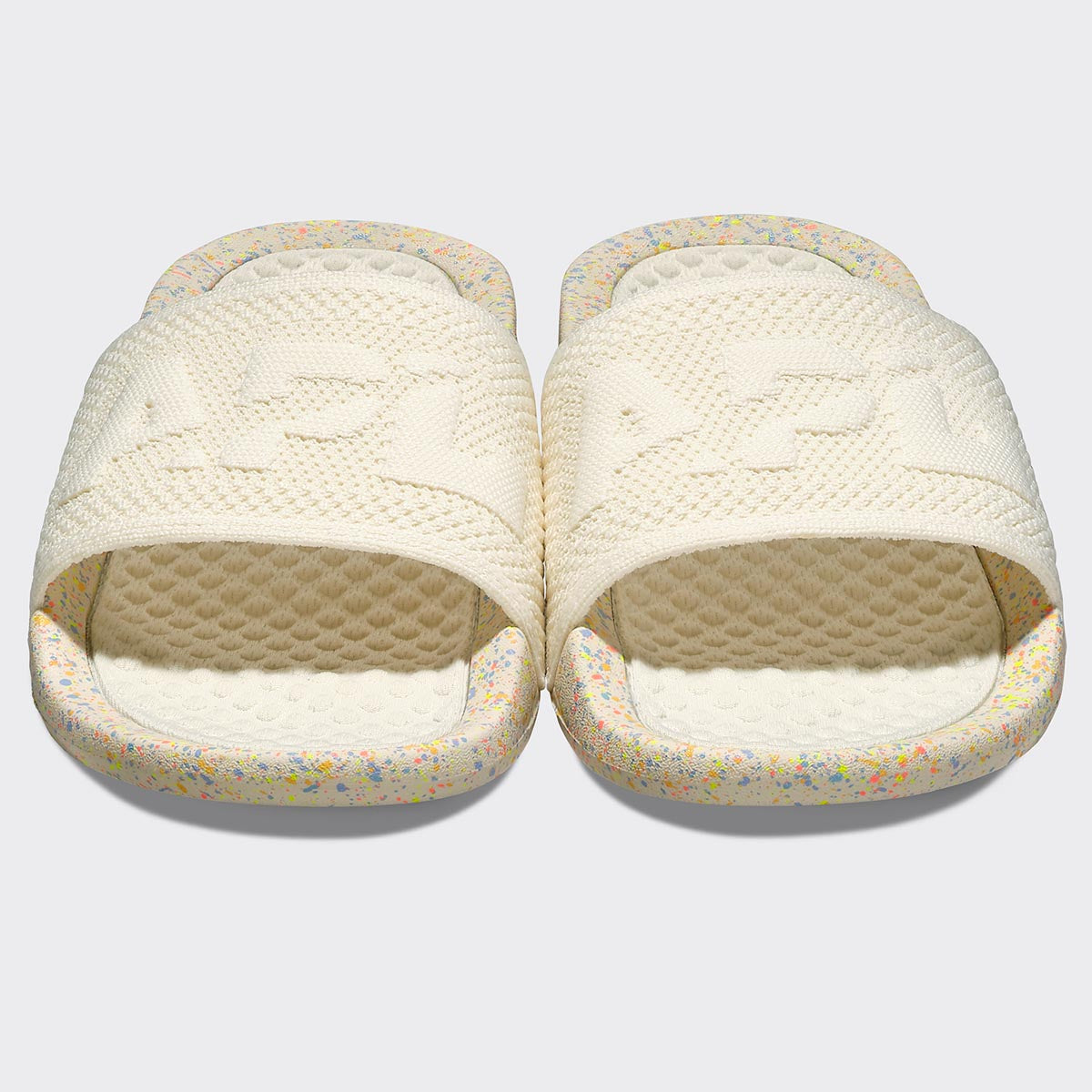 Men's Big Logo TechLoom Slide Pristine / Neon / Speckle view 5