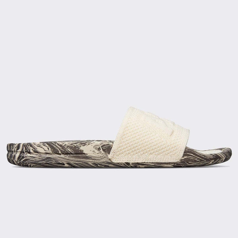 Women's Big Logo TechLoom Slide Pristine / Silver Travertine / Marble view 2