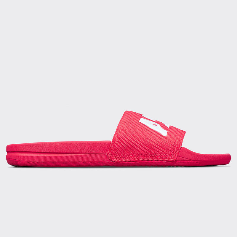 Women's Big Logo TechLoom Slide Red / White view 2