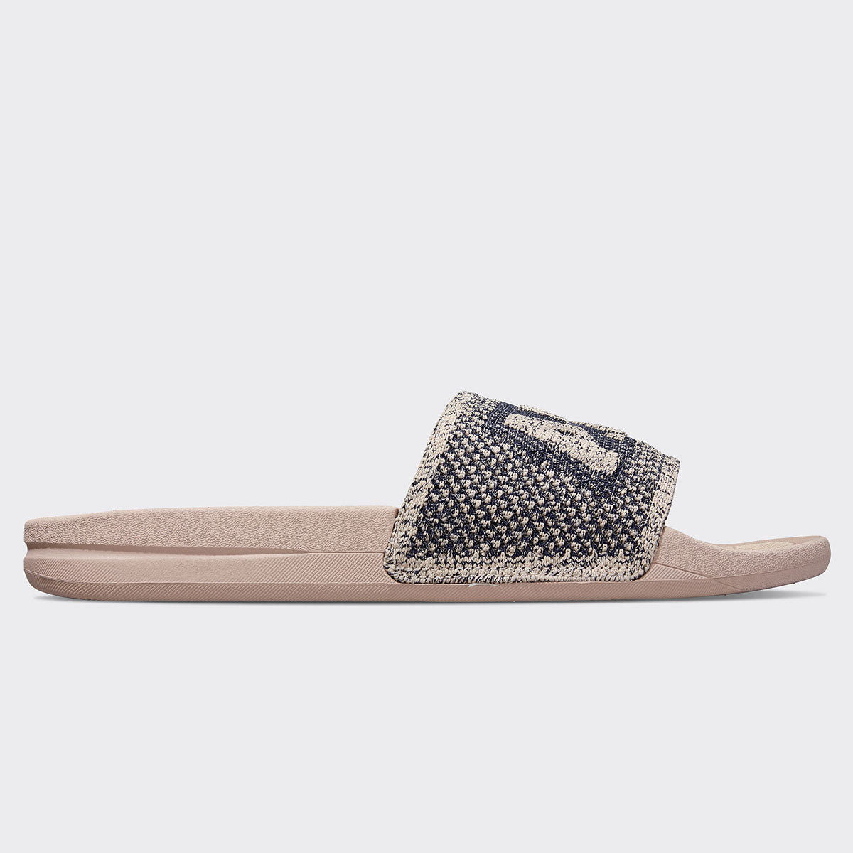 Women's Big Logo TechLoom Slide Rose Dust / Navy / Melange view 2