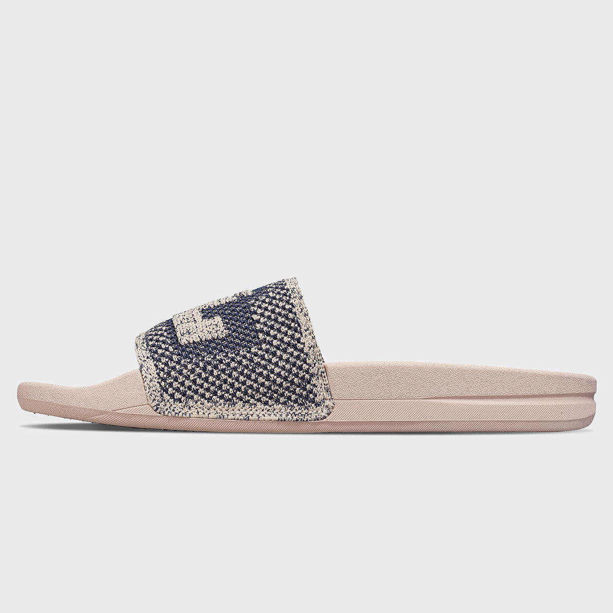 Women's Big Logo TechLoom Slide Rose Dust / Navy / Melange view 3
