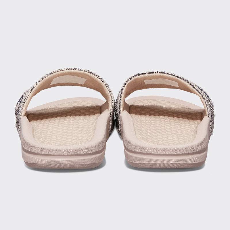 Women's Big Logo TechLoom Slide Rose Dust / Navy / Melange view 4