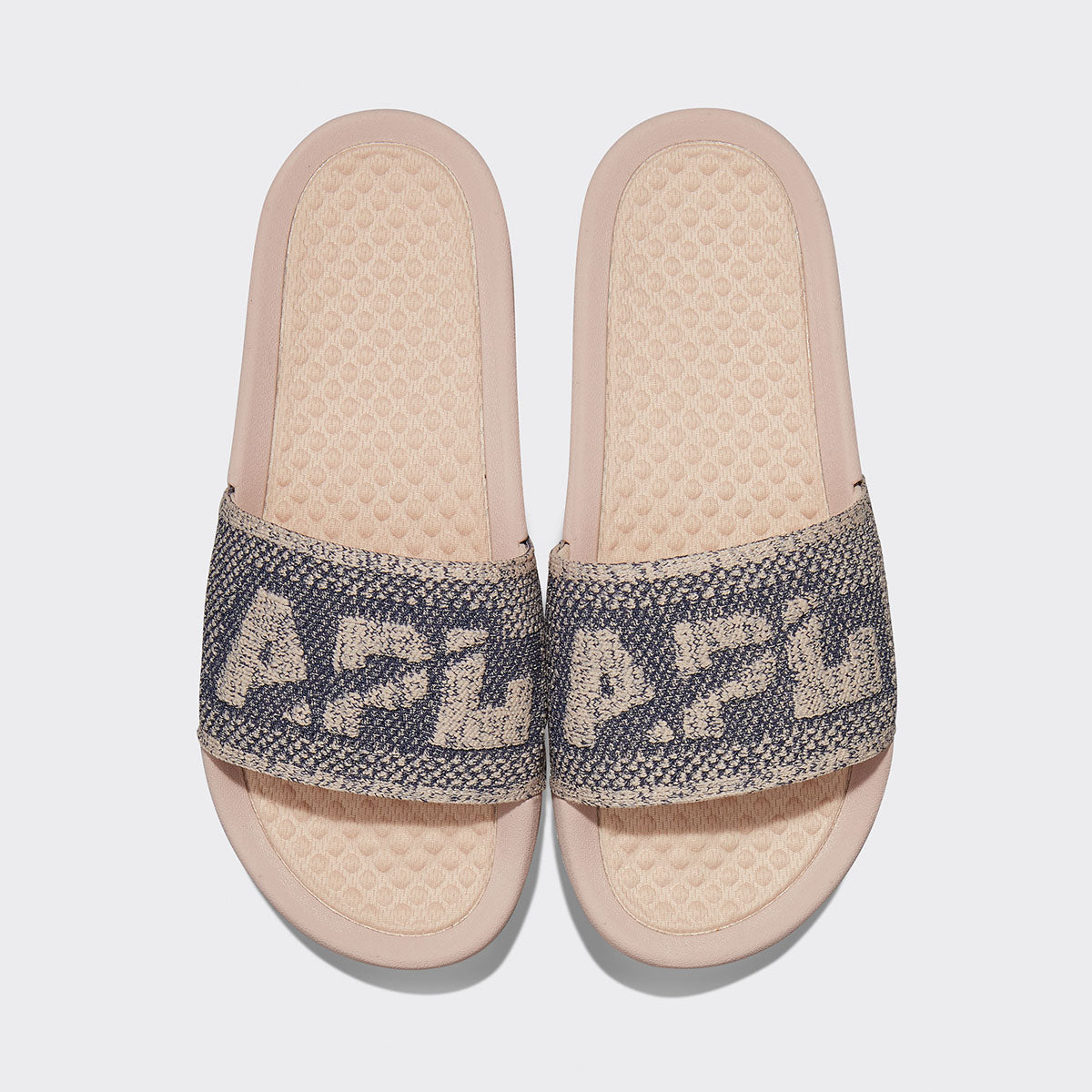 Women's Big Logo TechLoom Slide Rose Dust / Navy / Melange view 1