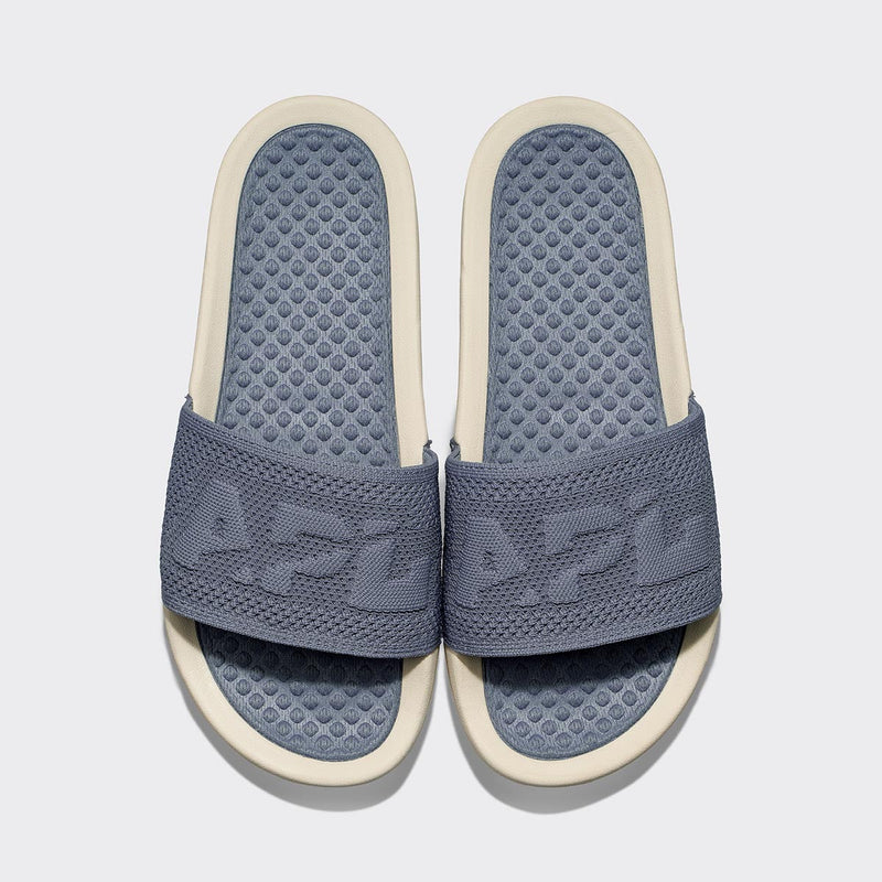 Men's Big Logo TechLoom Slide Slate / Pristine view 1