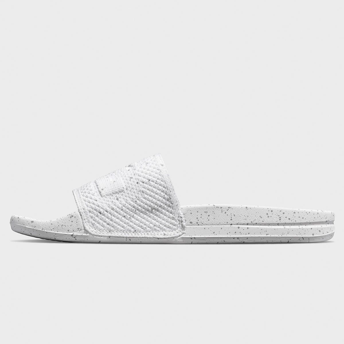 Men's Big Logo TechLoom Slide White / Cement / Speckle view 3