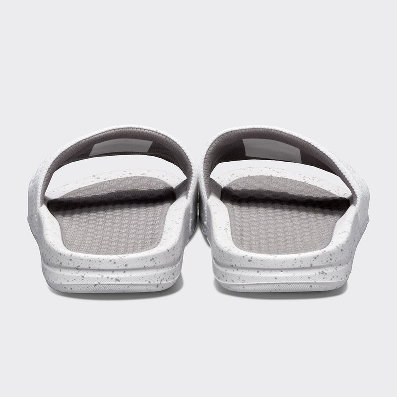 Men's Big Logo TechLoom Slide White / Cement / Speckle view 4