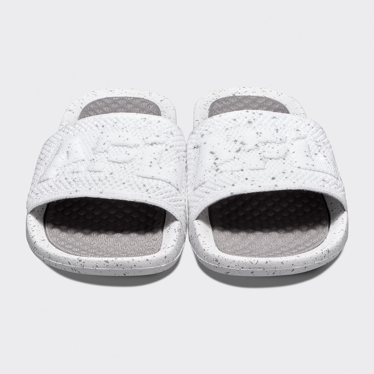 Men's Big Logo TechLoom Slide White / Cement / Speckle view 5