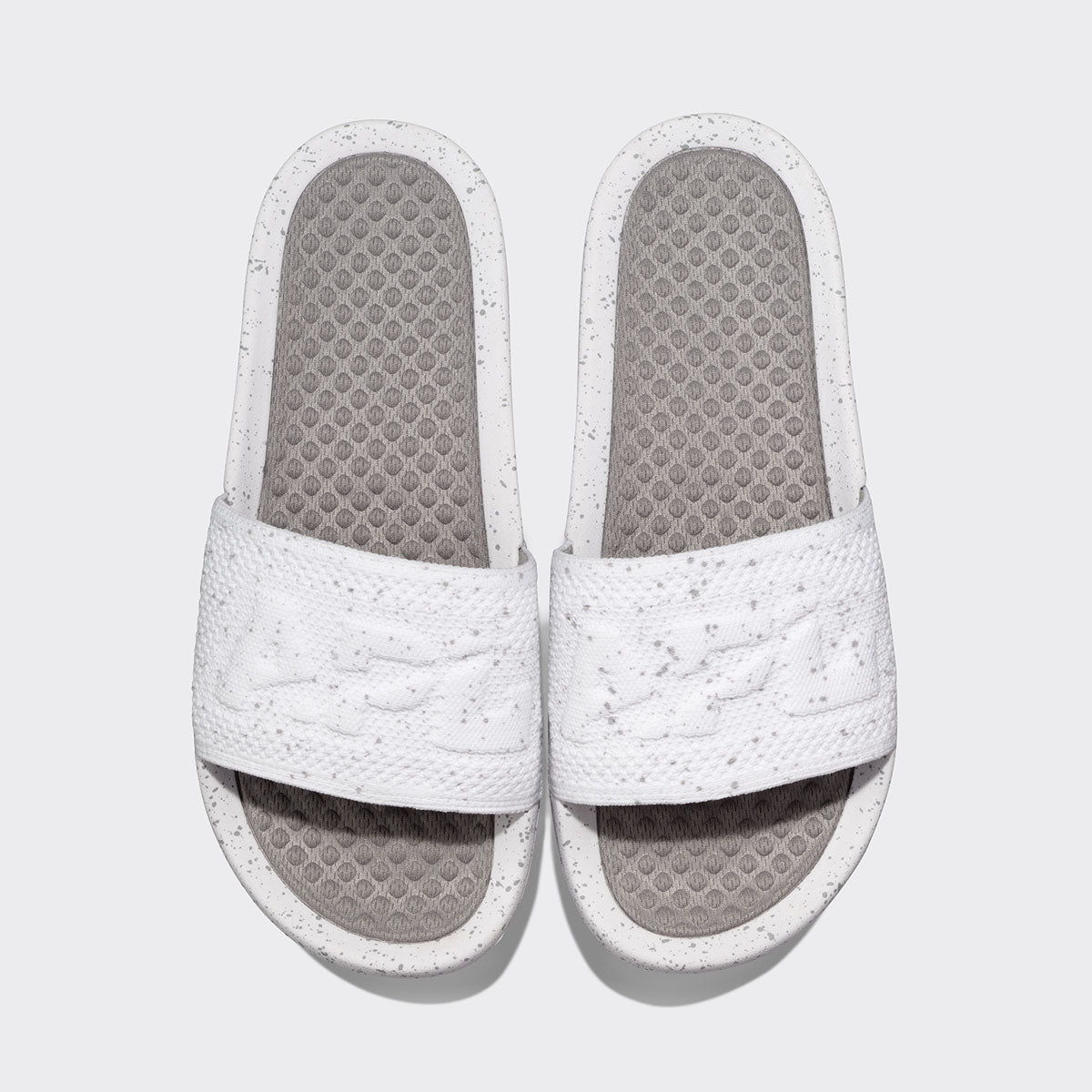 Men's Big Logo TechLoom Slide White / Cement / Speckle view 1