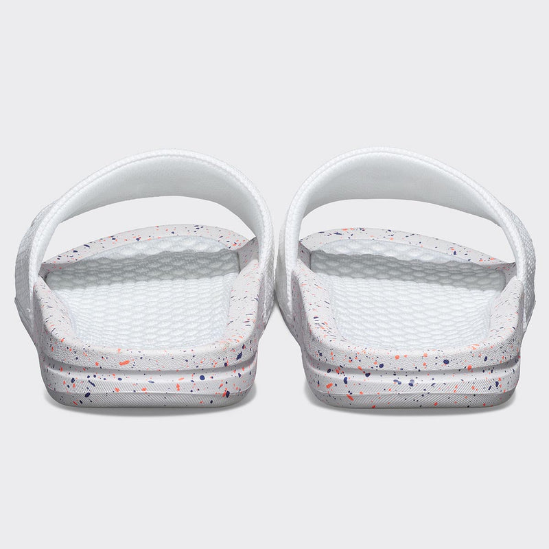 Women's Big Logo TechLoom Slide White / Impulse Red / Blue Haze view 4