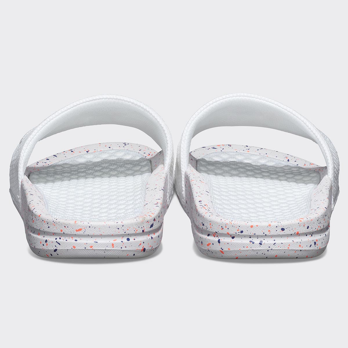 Men's Big Logo TechLoom Slide White / Impulse Red / Blue Haze view 4