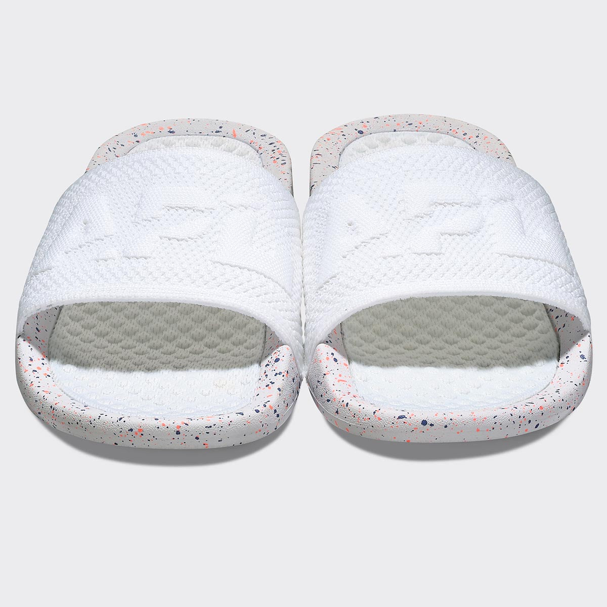 Women's Big Logo TechLoom Slide White / Impulse Red / Blue Haze view 5