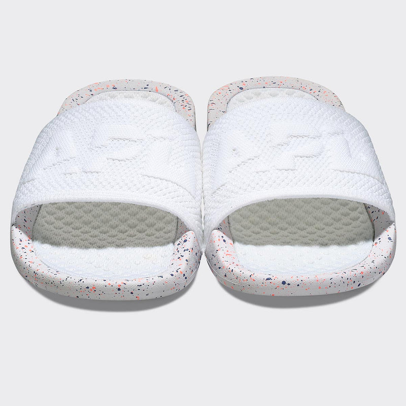 Women's Big Logo TechLoom Slide White / Impulse Red / Blue Haze view 5