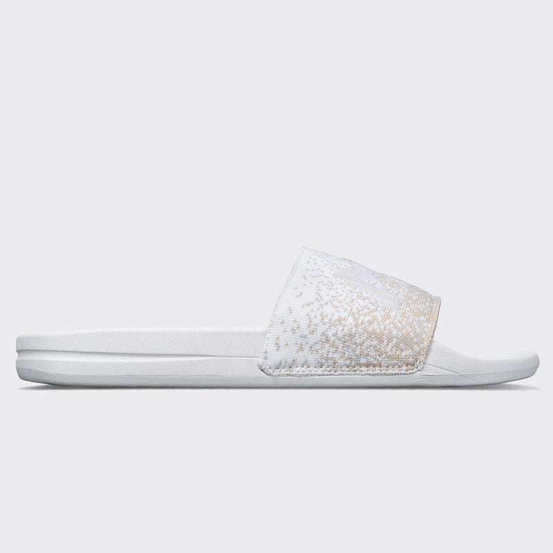 Men's Big Logo TechLoom Slide White / Pastel Melange / Ombre view 2