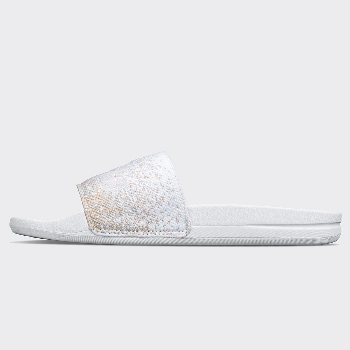 Women's Big Logo TechLoom Slide White / Pastel Melange / Ombre view 3