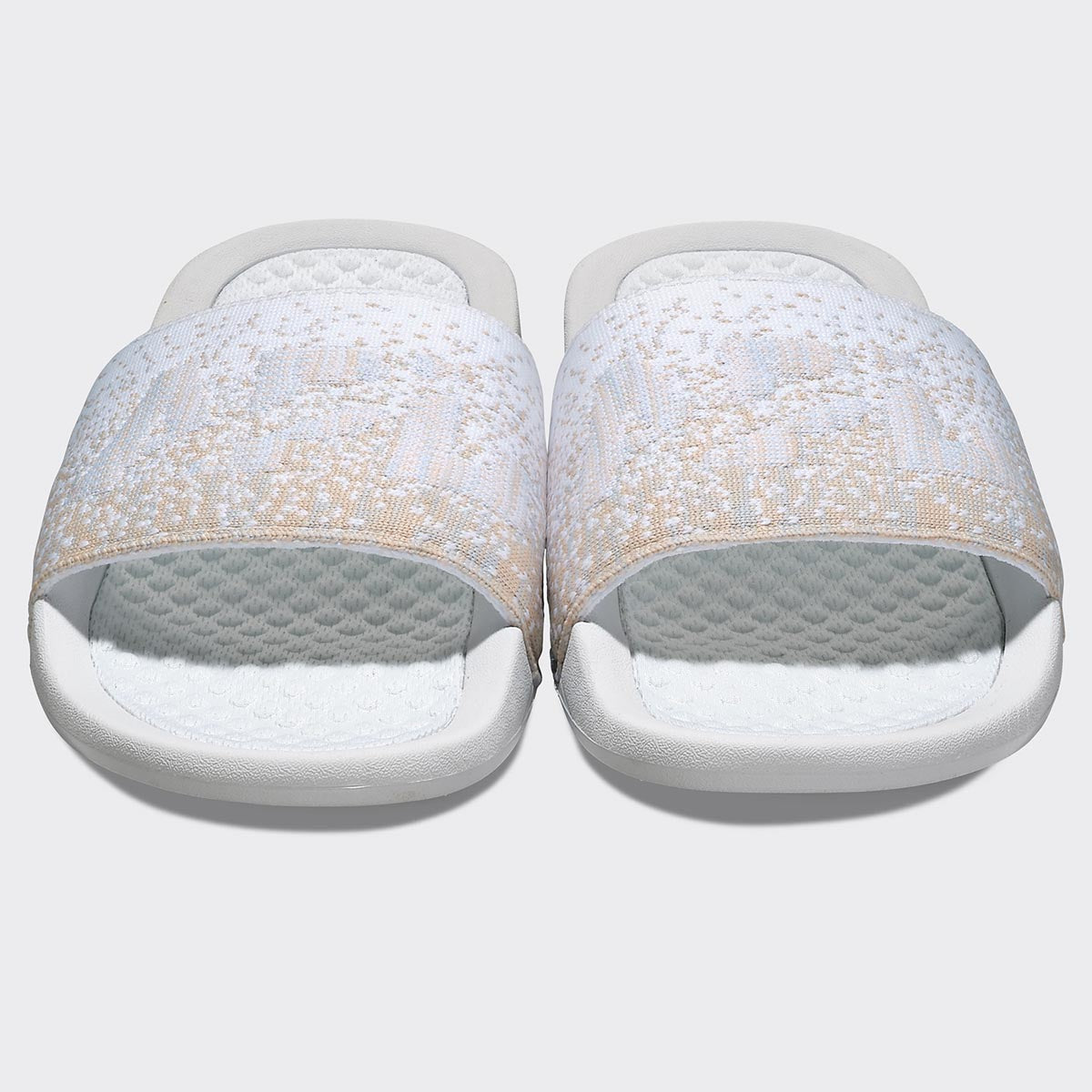 Men's Big Logo TechLoom Slide White / Pastel Melange / Ombre view 5
