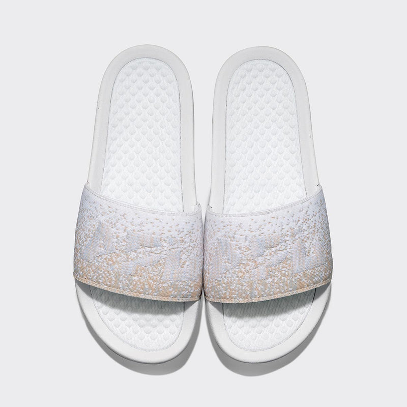Men's Big Logo TechLoom Slide White / Pastel Melange / Ombre view 1