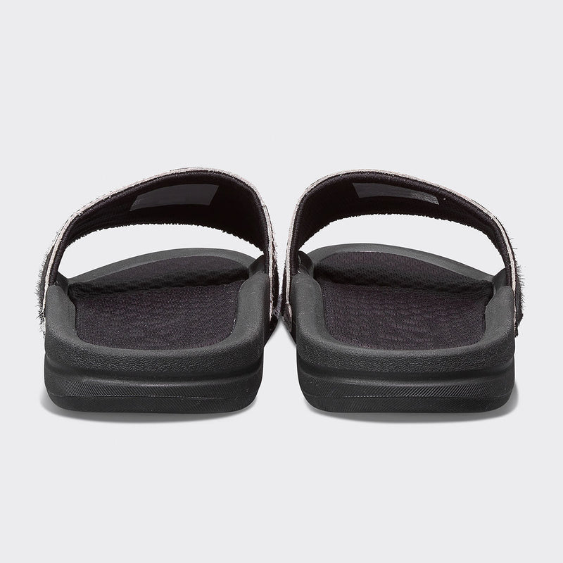 Men's Iconic Slide Black / White / Cow view 4
