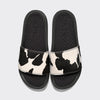 Men's Iconic Slide Black / White / Cow