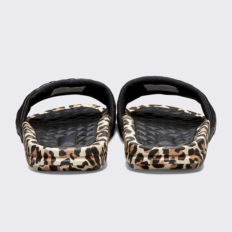 Women's Lusso Slide Black / Leopard view 3