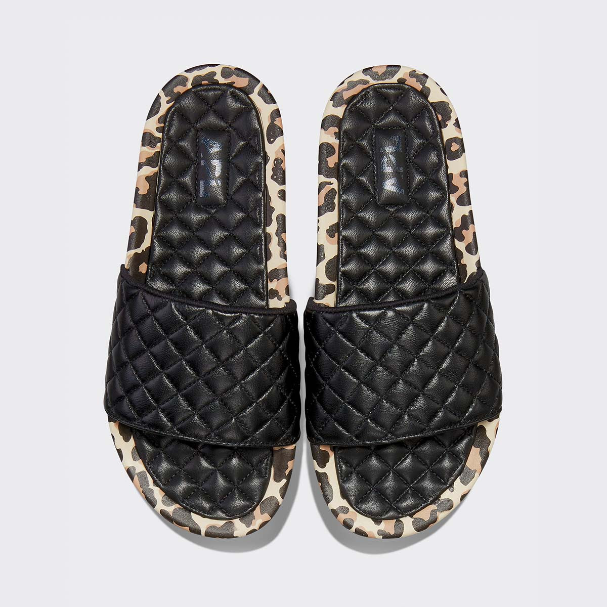 Men's Lusso Slide Black / Leopard view 1