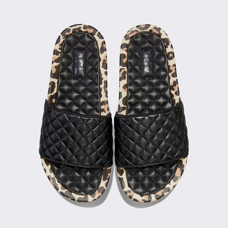 Women's Lusso Slide Black / Leopard view 1