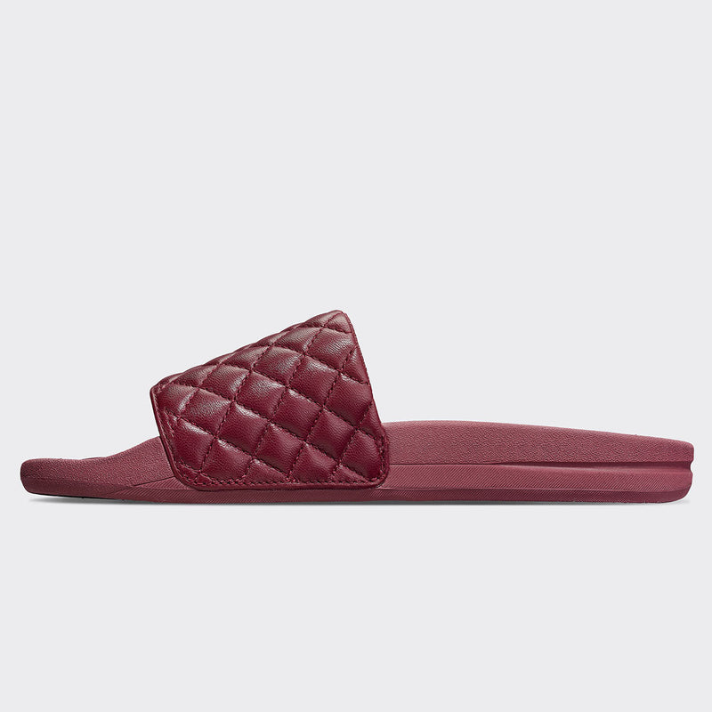 Women's Lusso Slide Burgundy view 3