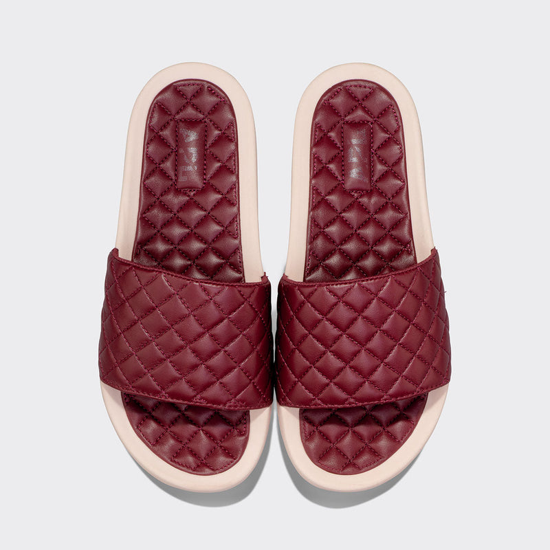 Men's Lusso Slide Burgundy / Creme view 1