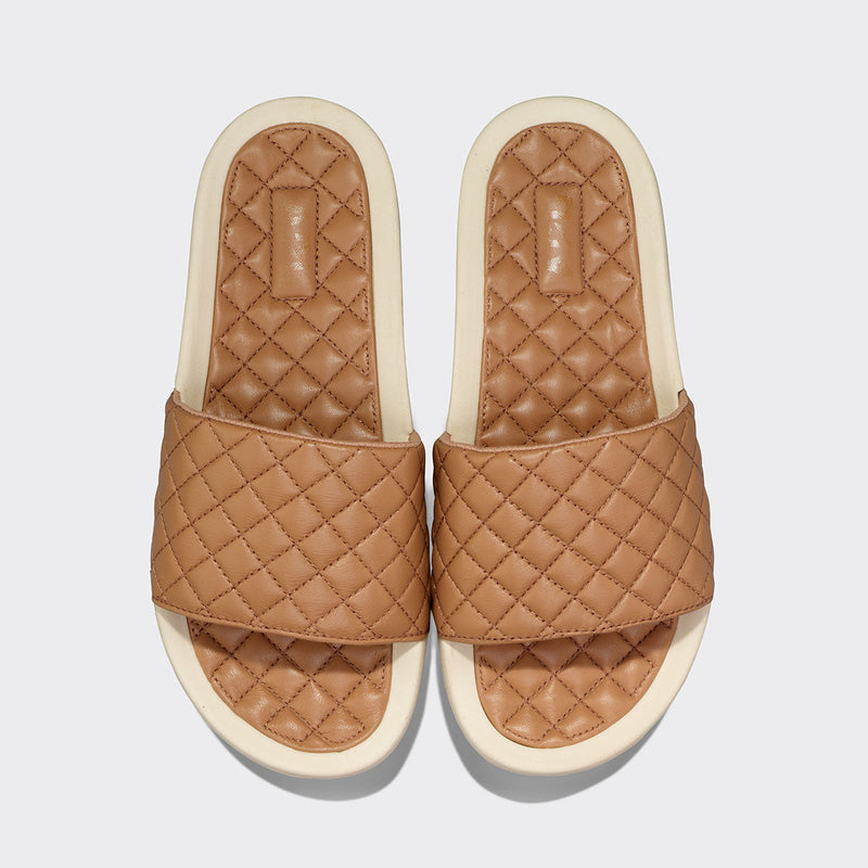 Women's Lusso Slide Caramel / Pristine view 1