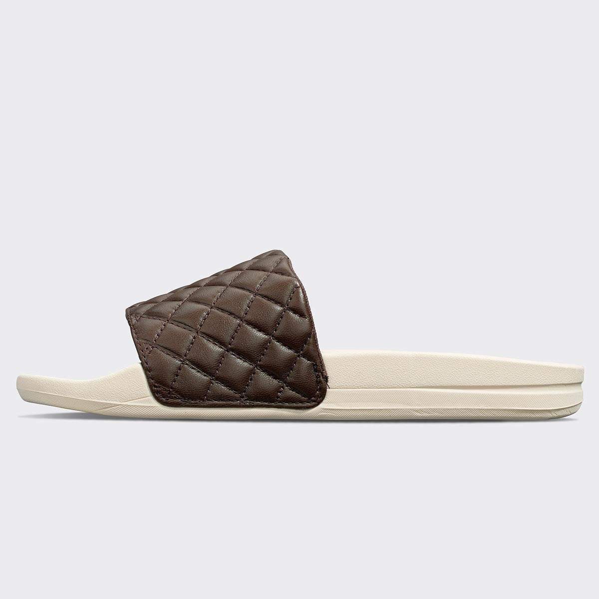 Women's Lusso Slide Chocolate / Pristine view 3