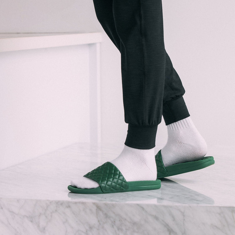 Men's Lusso Slide Dark Green view 2